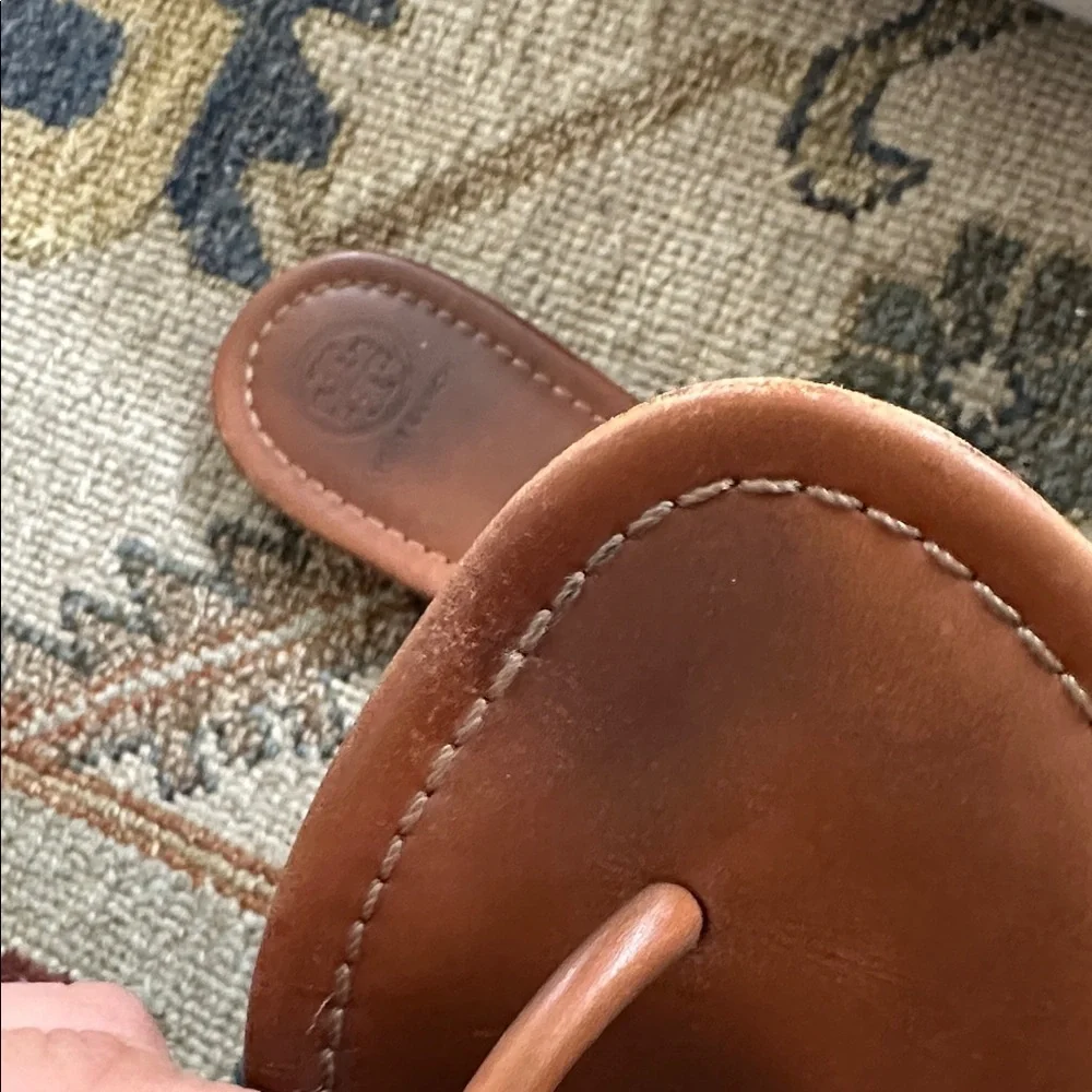 Tory Burch Brown Leather Sandals sz 9